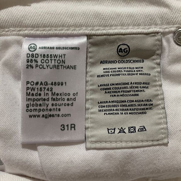 AG Adriano Goldschmeid jeans The prima Ankle Cigarette Ankle NWT women sz 31R - Picture 5 of 12